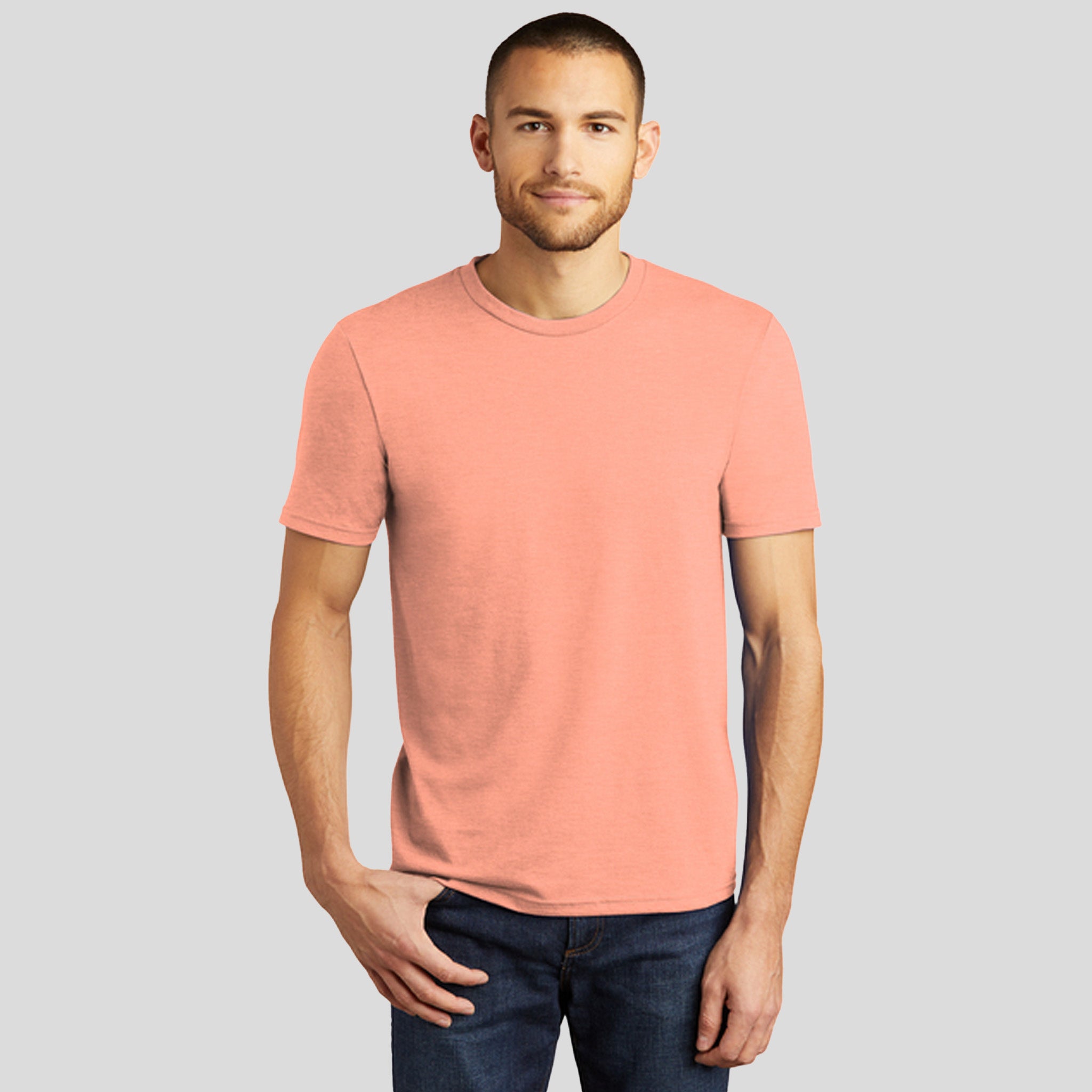 Perfect Tri® Tee | Heathered Dusty Peach