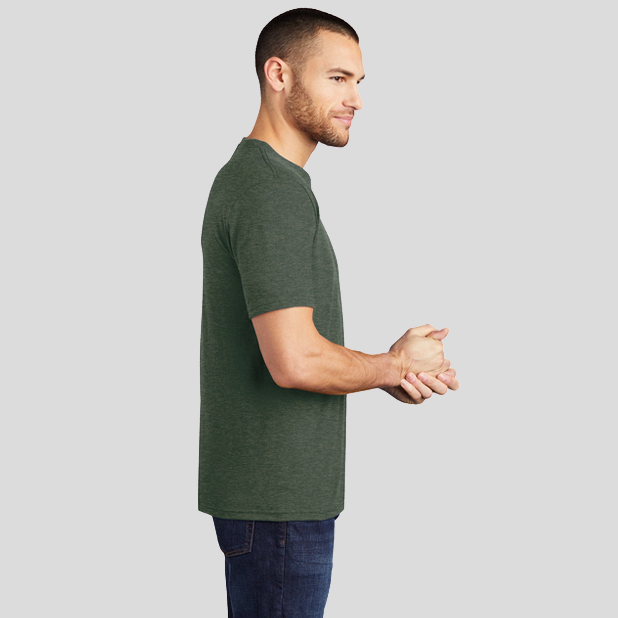 Perfect Tri® Tee | Heathered Forest Green