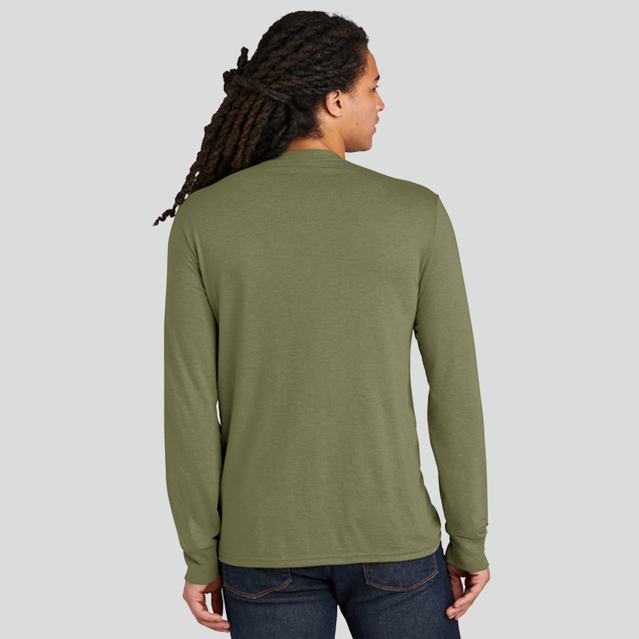 Perfect Tri® Long Sleeve Tee | Military Green Frost