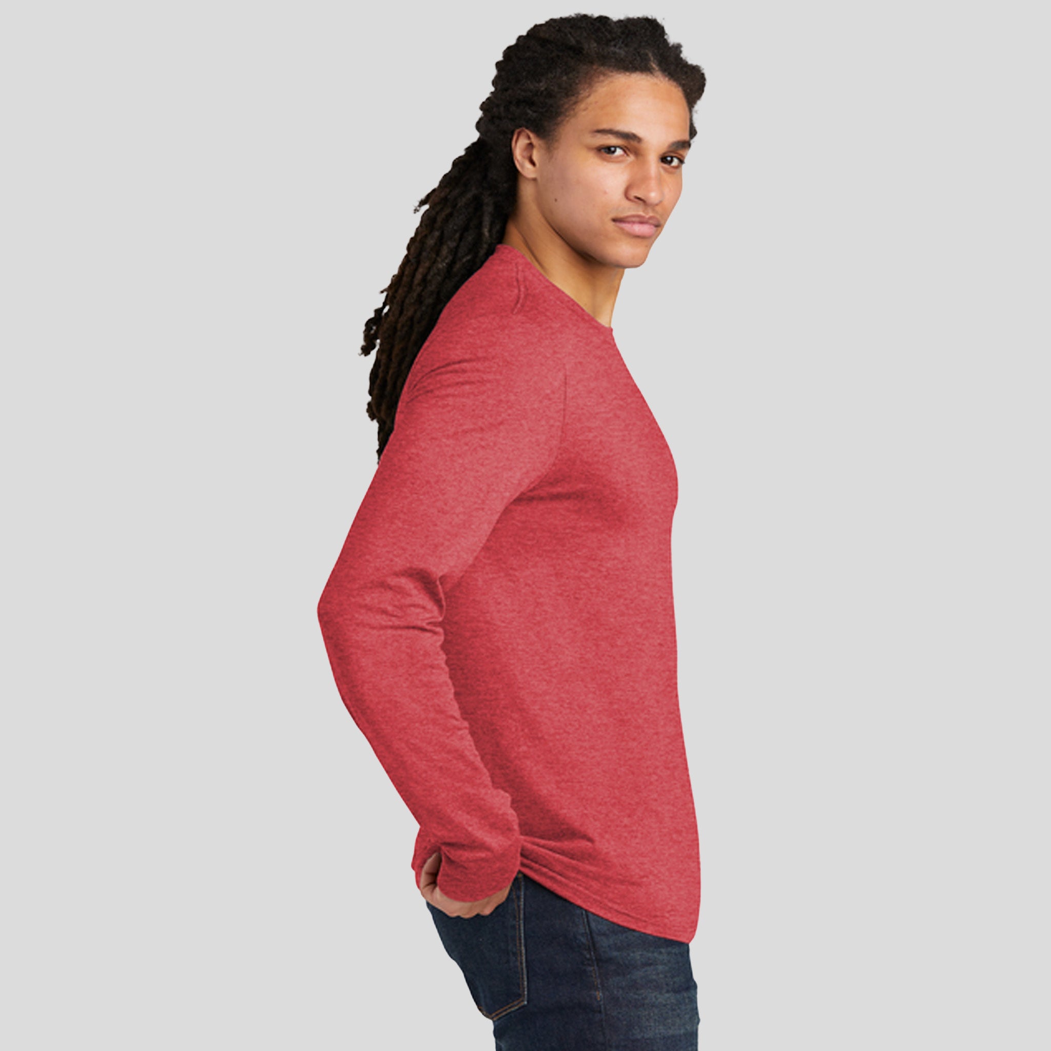 Perfect Tri® Long Sleeve Tee | Red Frost