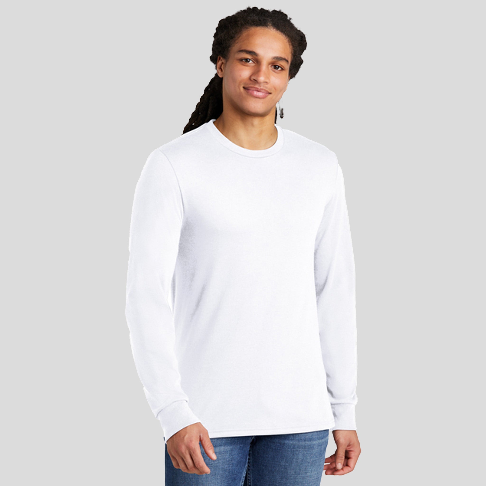 Perfect Tri® Long Sleeve Tee | White