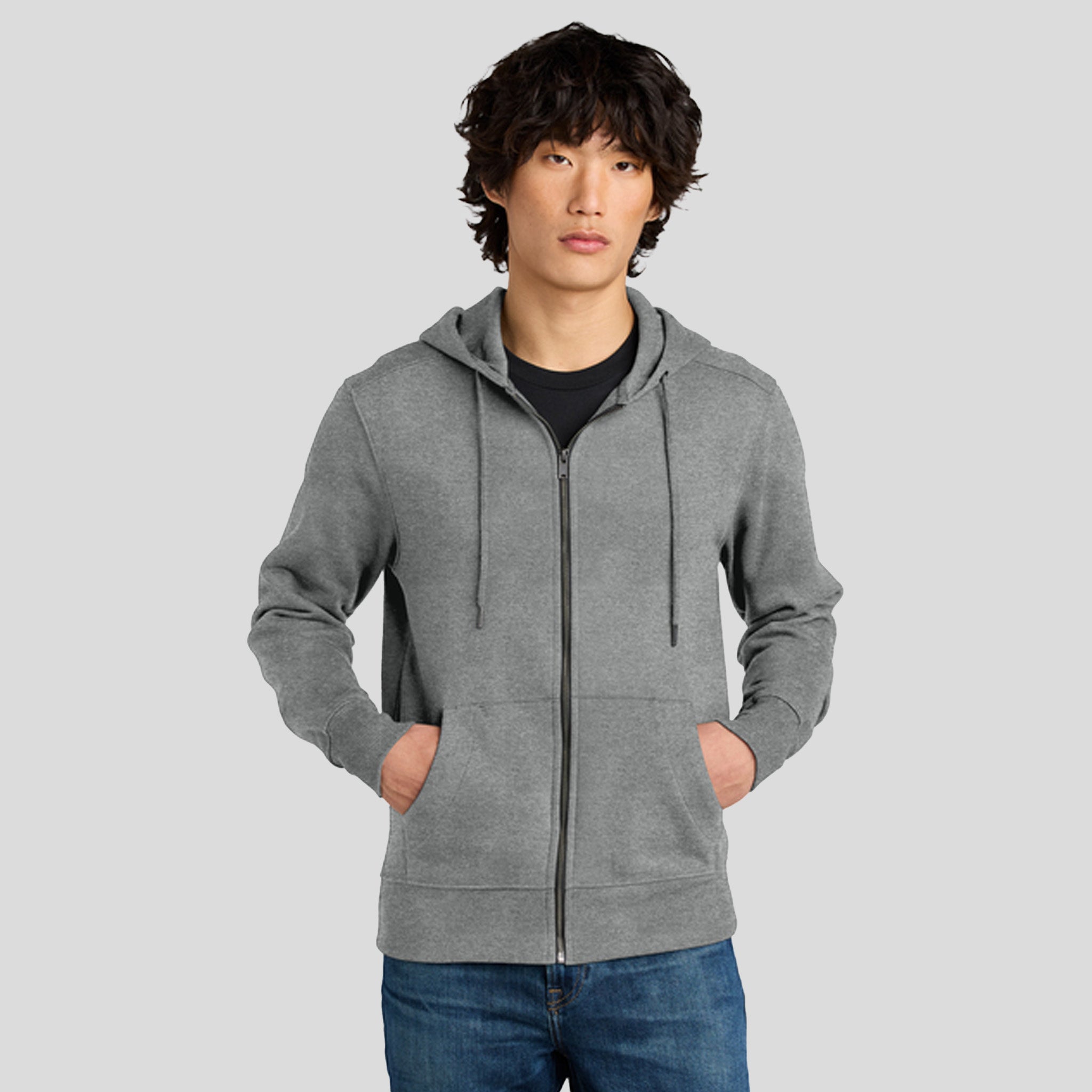Perfect Weight® Fleece Full-Zip Hoodie | Heathered Steel