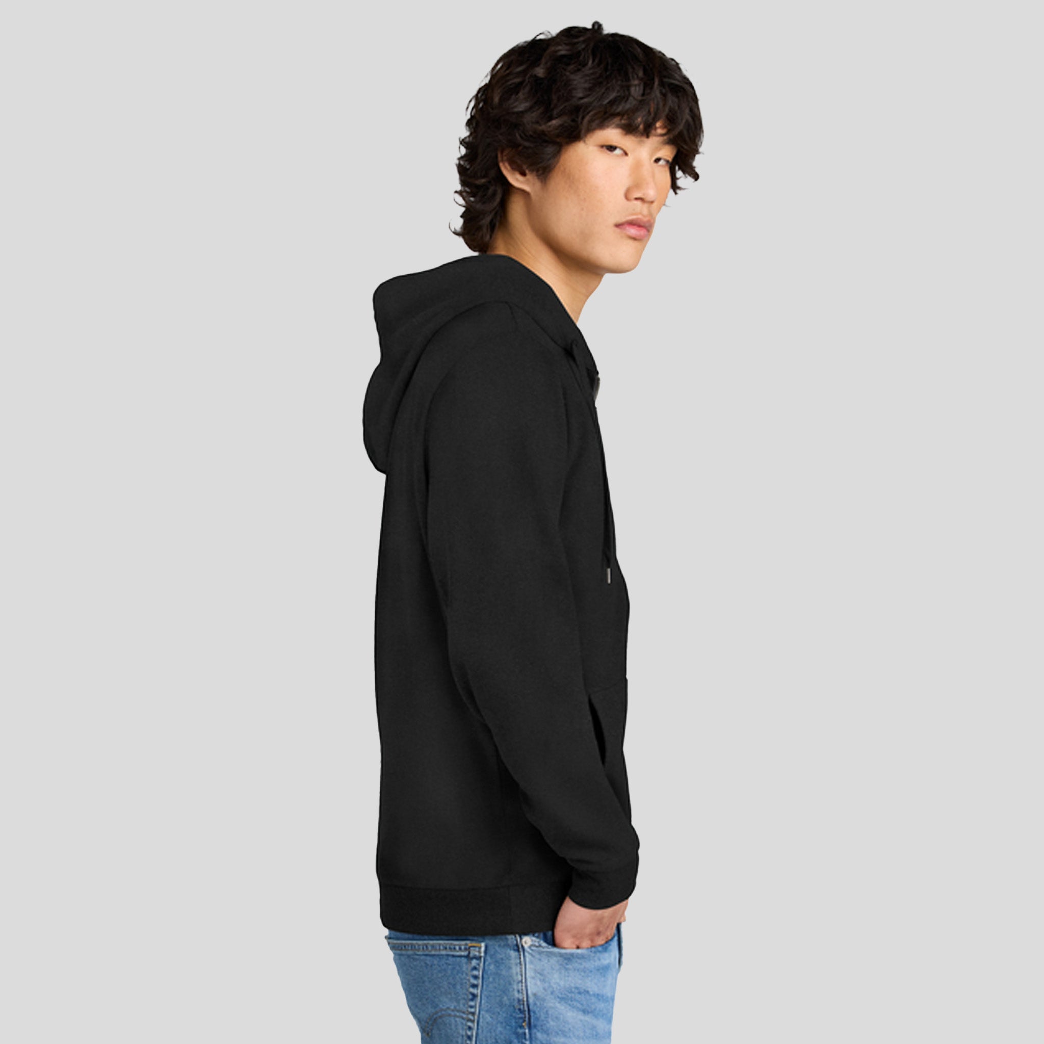 Perfect Tri® Fleece Full-Zip Hoodie | Black