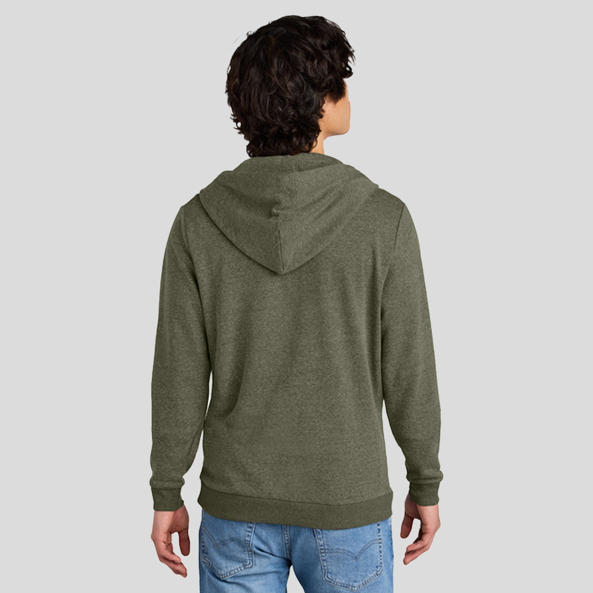 Perfect Tri® Fleece Full-Zip Hoodie | Military Green Frost