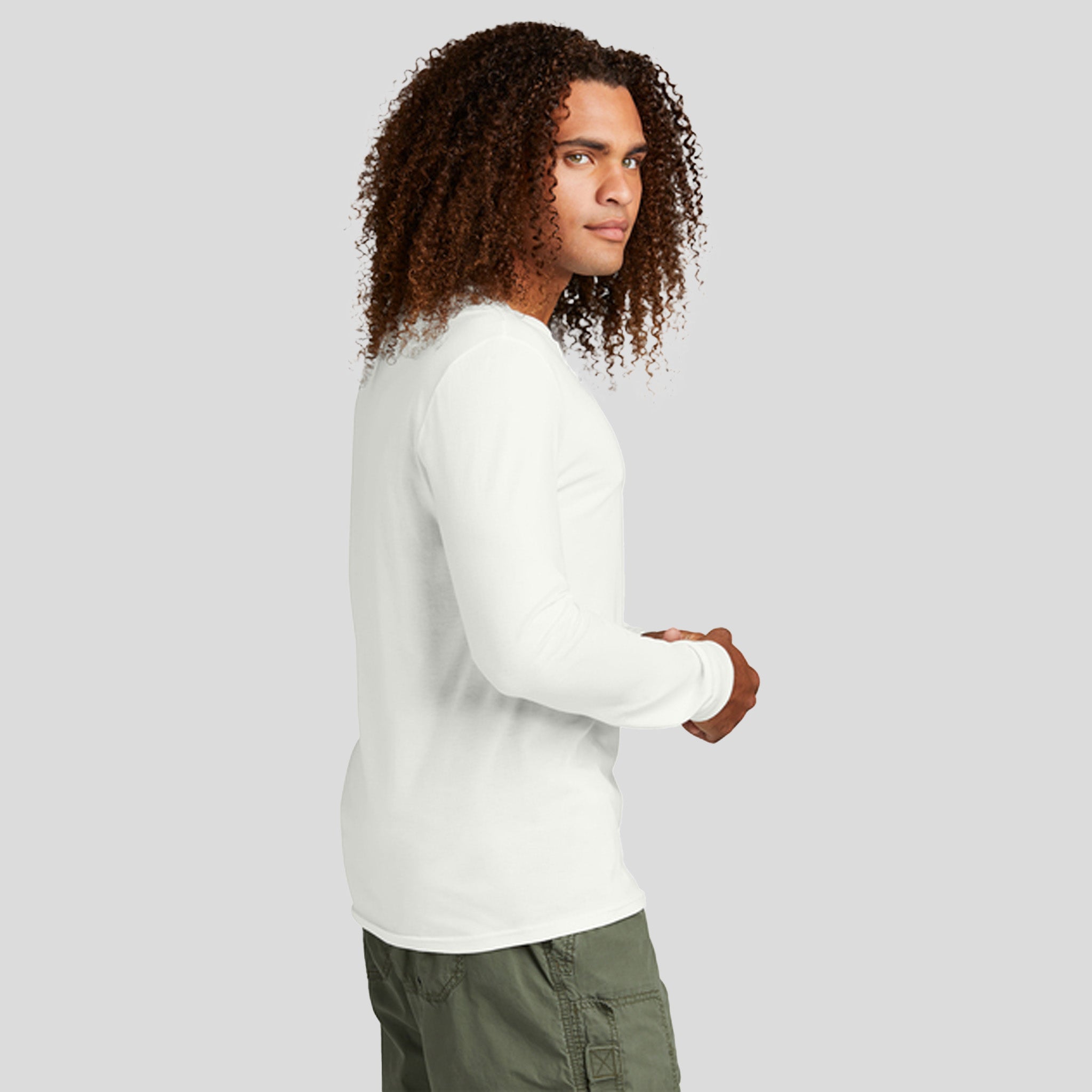 Perfect Tri® Long Sleeve Henley | Natural