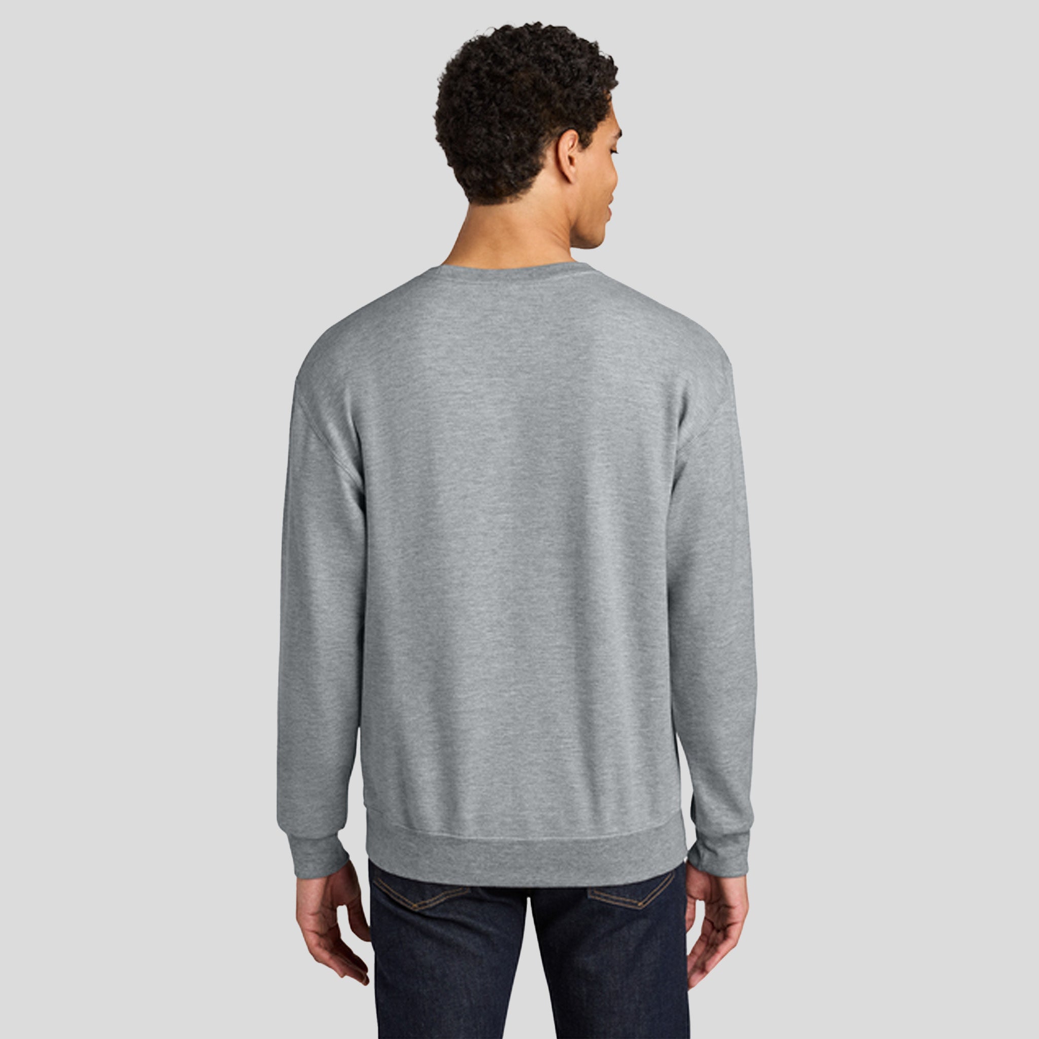 Ultimate™ Unisex CVC Ring Spun Crewneck Sweatshirt | Athletic Heather