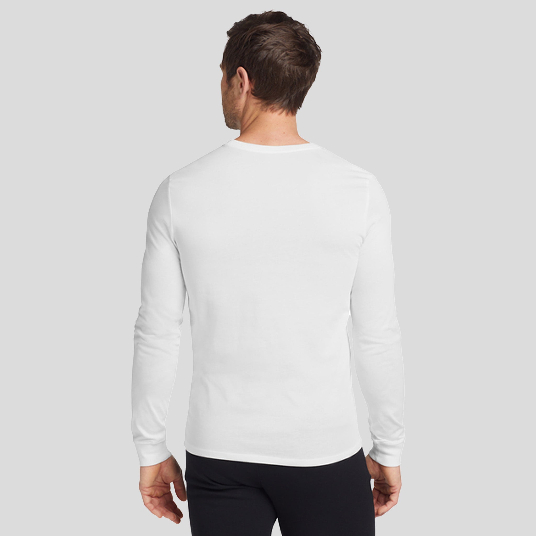 Dri-FIT Cotton/Poly Long Sleeve Tee | White