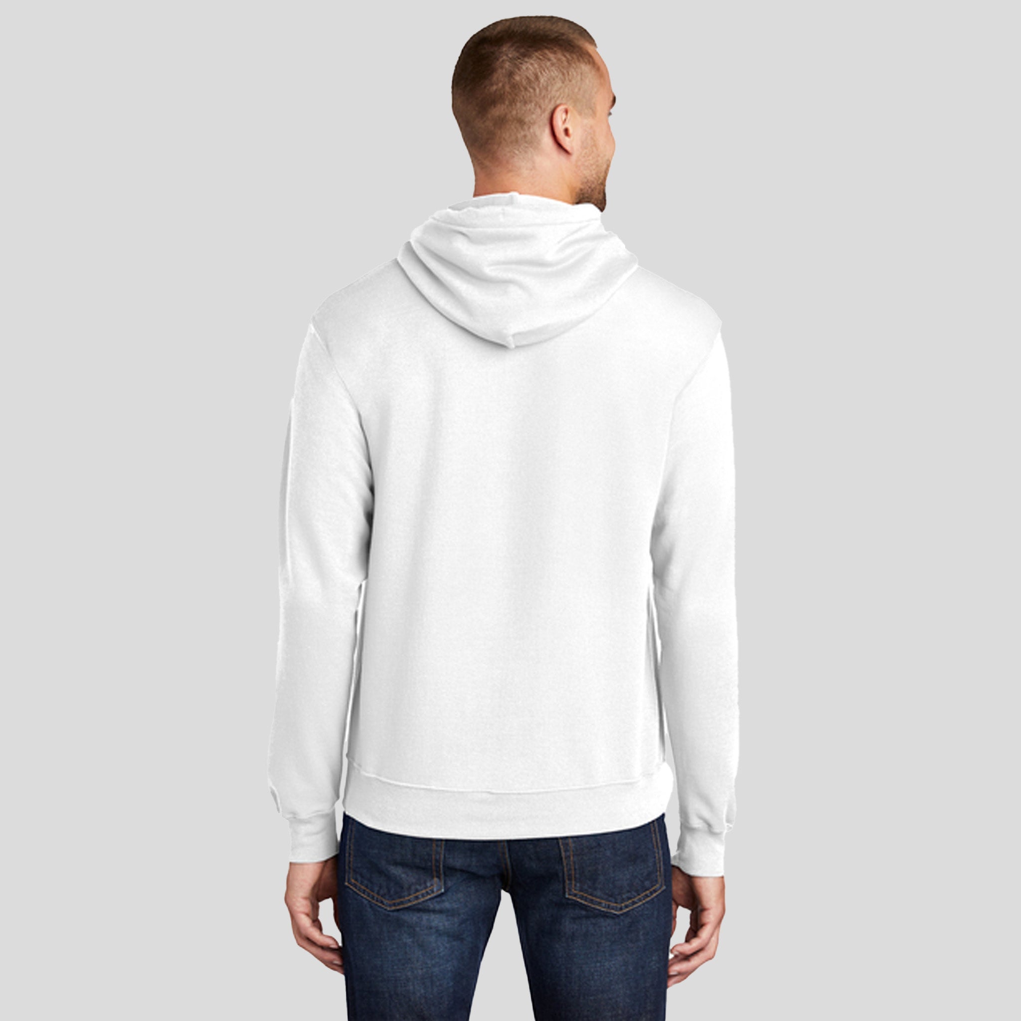 Tall Core Fleece Pullover Hooded Sweatshirt | White