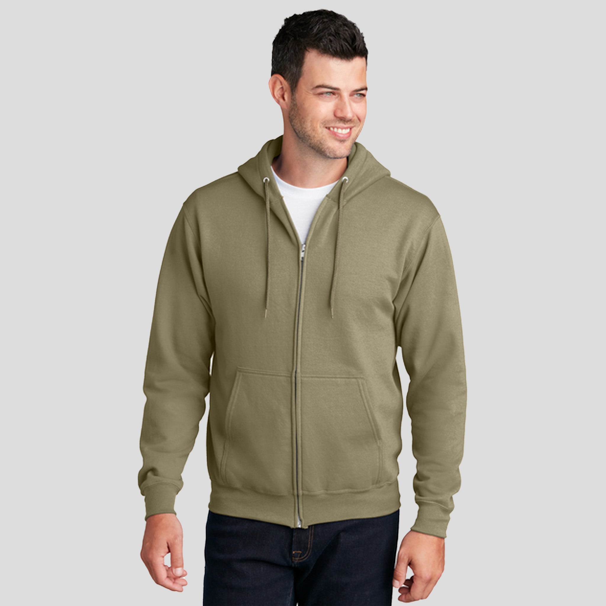 Core Fleece Full-Zip Hooded Sweatshirt | Coyote Brown