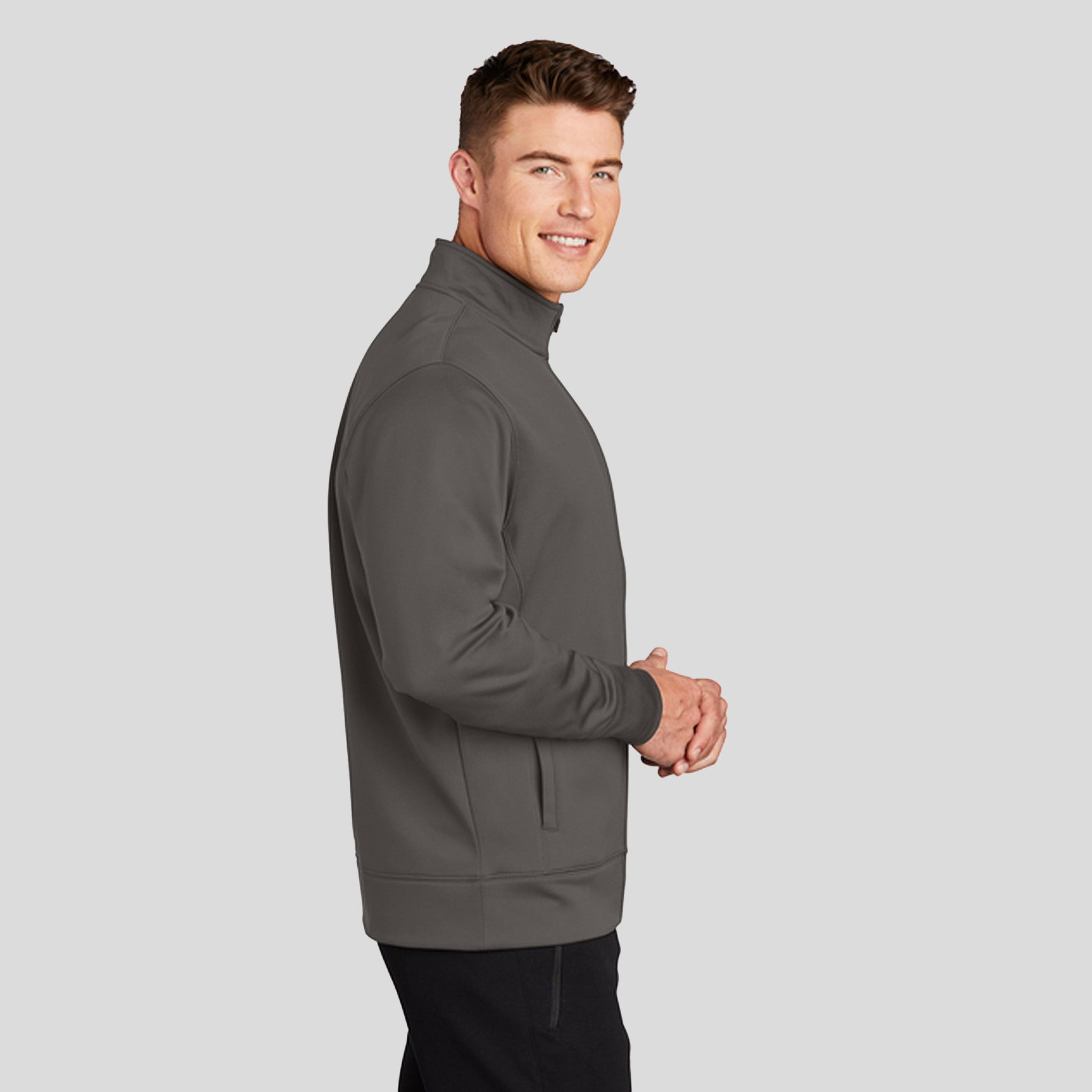 Sport-Wick® Fleece Full-Zip Jacket | Iron Grey