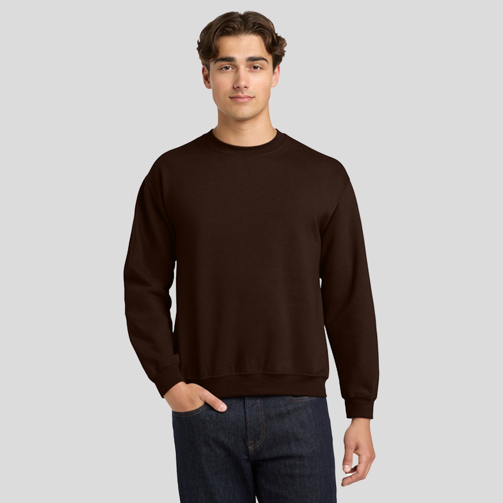 Heavy Blend™ Crewneck Sweatshirt | Dark Chocolate