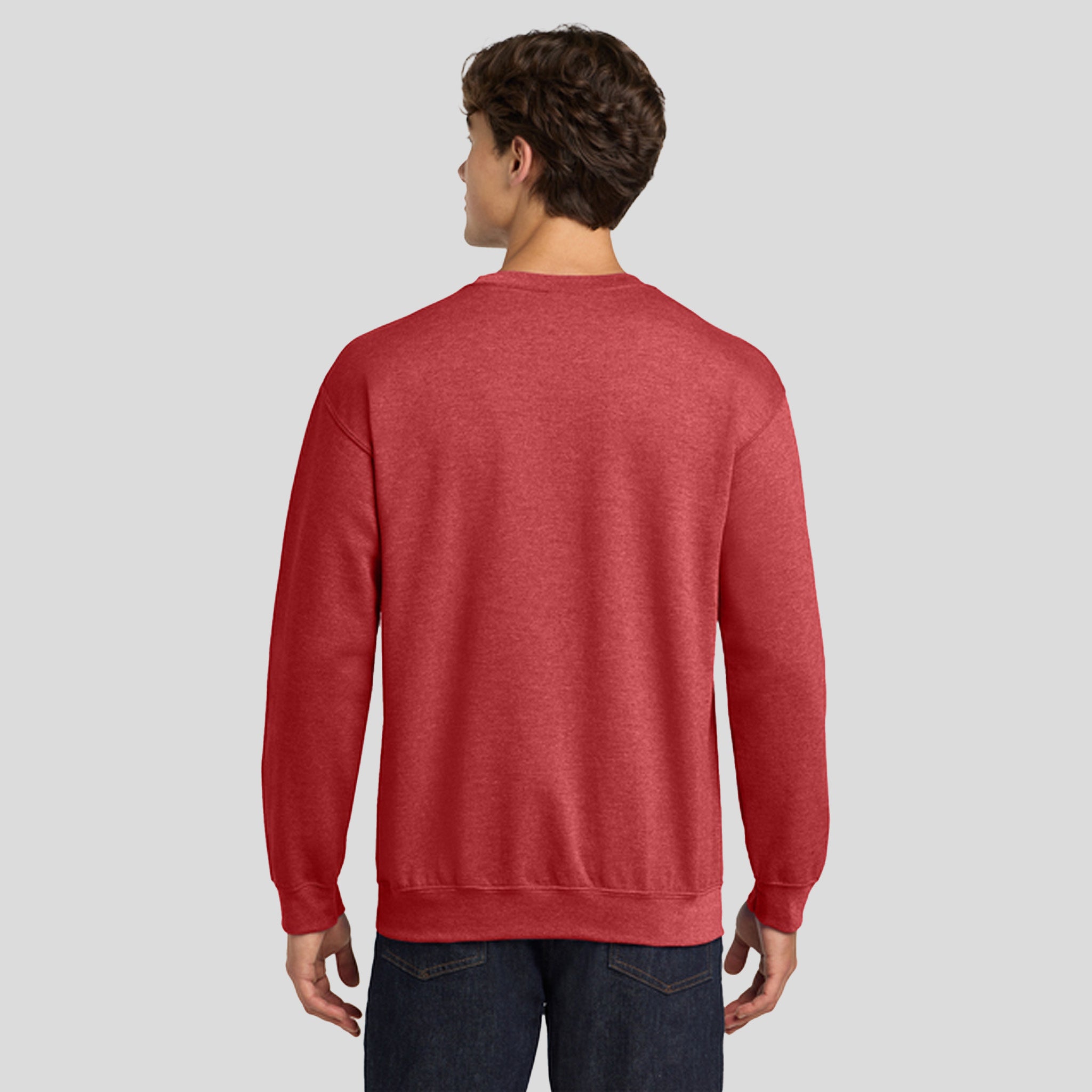 Heavy Blend™ Crewneck Sweatshirt | Heather Scarlet Red