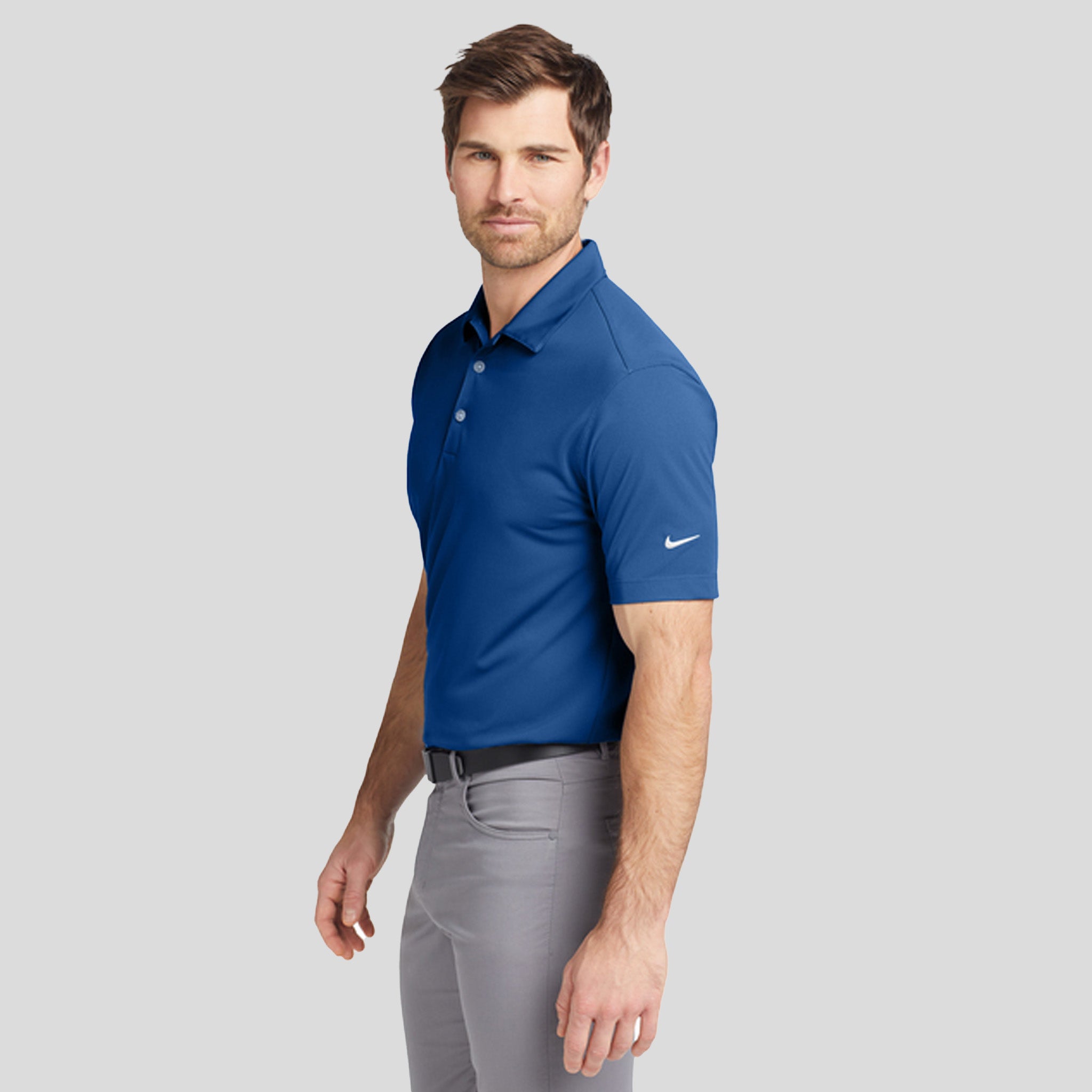 Dri-FIT Vertical Mesh Polo | Gym Blue