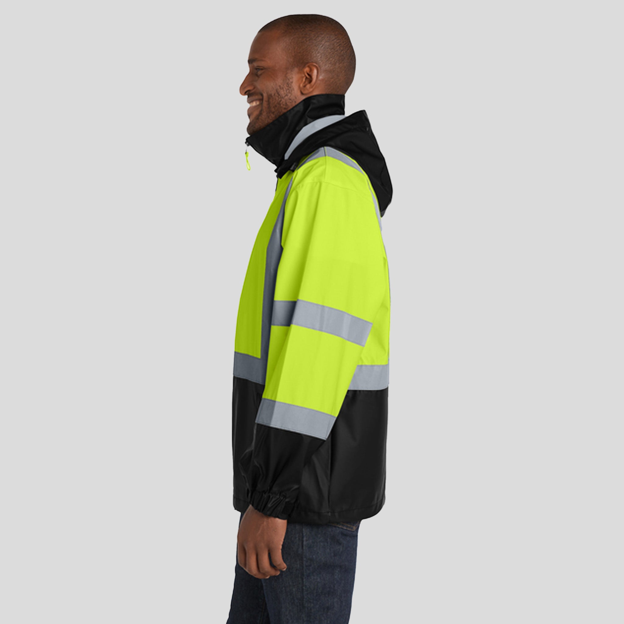 ANSI 107 Class 3 Safety Windbreaker | Safety Yellow/Black