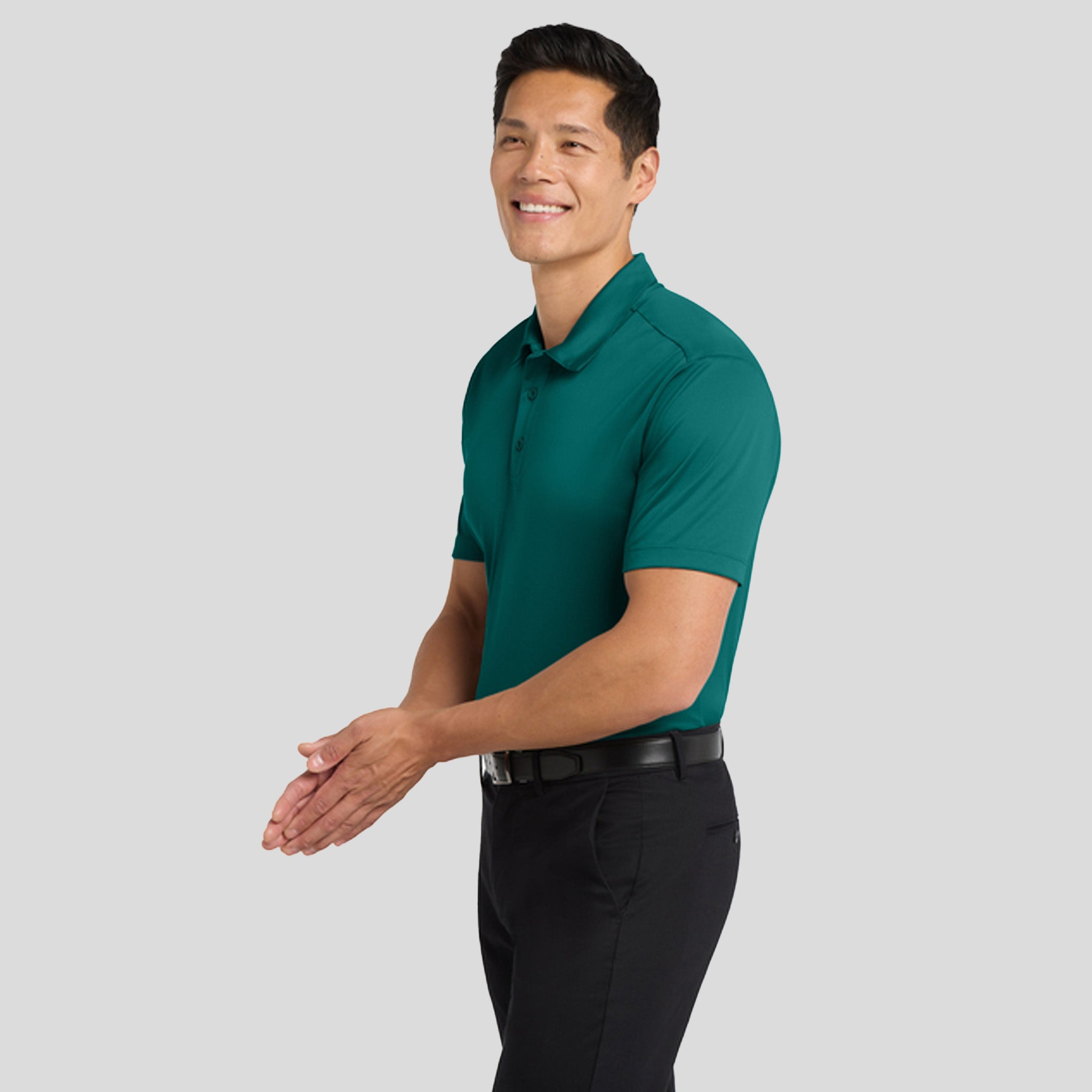 Men's Silk Touch™ Performance Polo | Teal Green