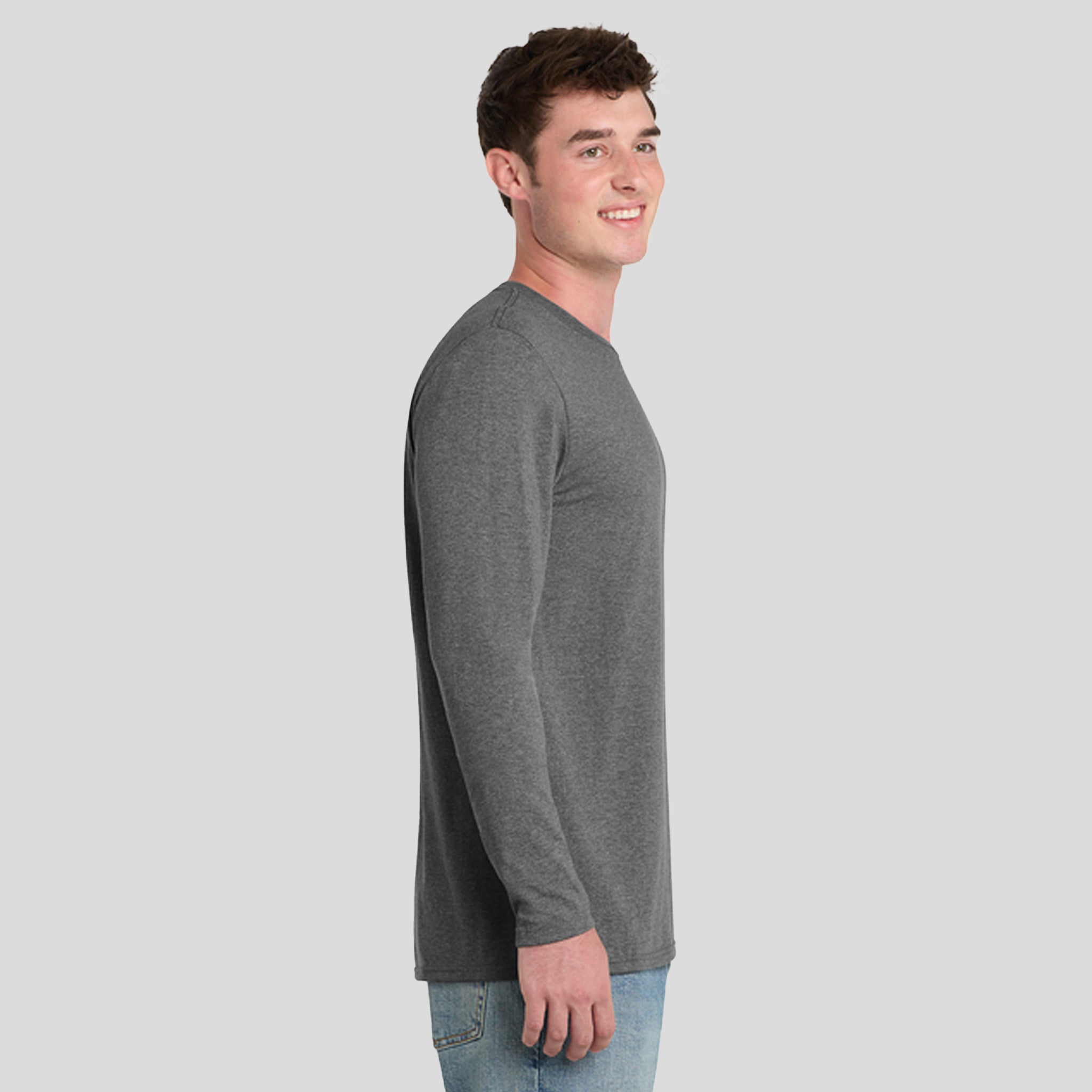Tri-Blend Long Sleeve Tee | Graphite Heather