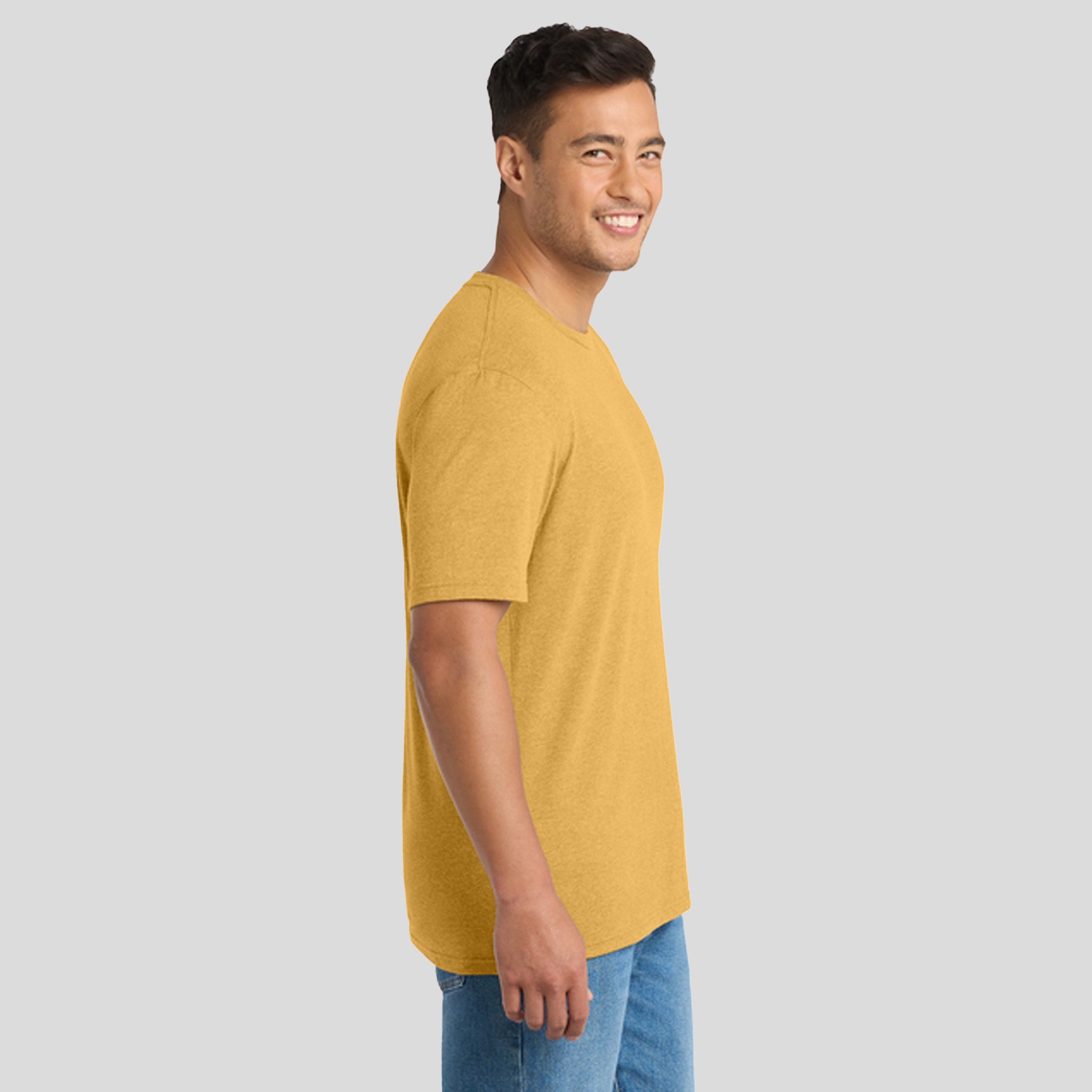 Tri-Blend Tee | Ochre Yellow Heather