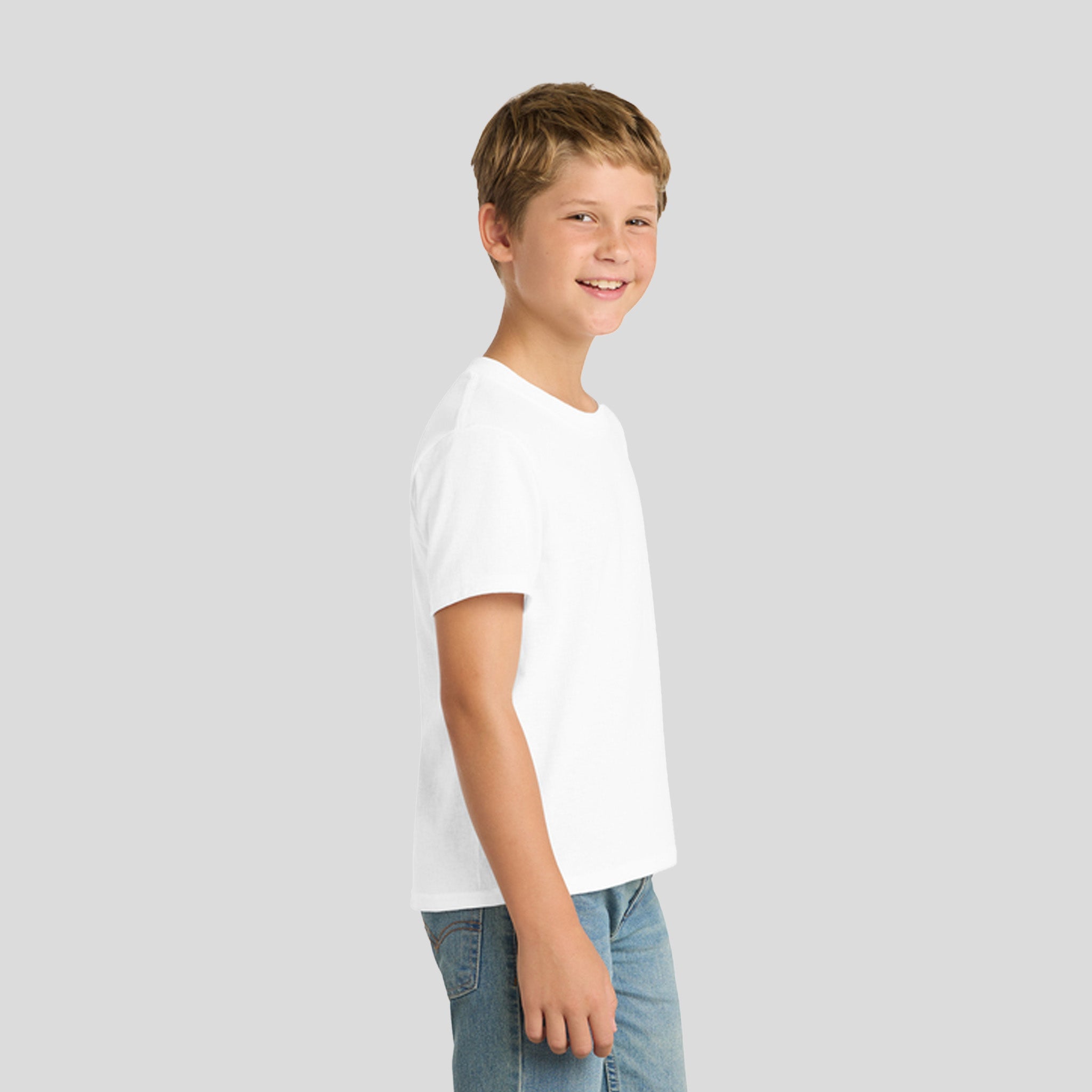 Youth Core Blend Tee | White