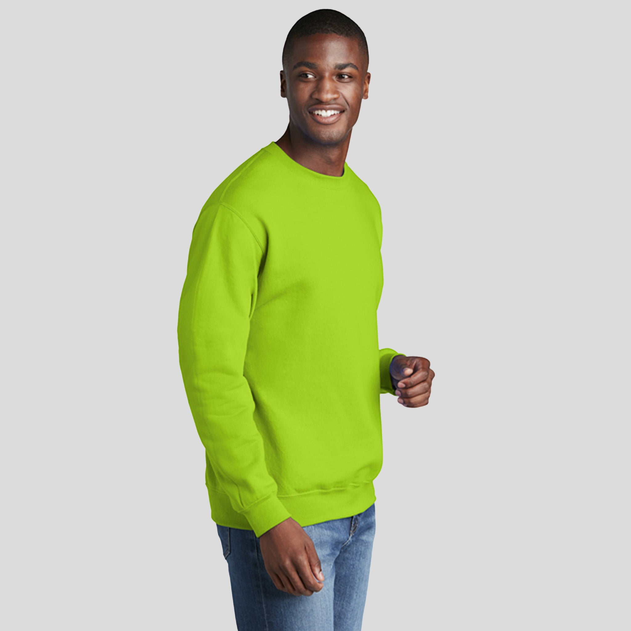 Core Fleece Crewneck Sweatshirt | Neon Yellow