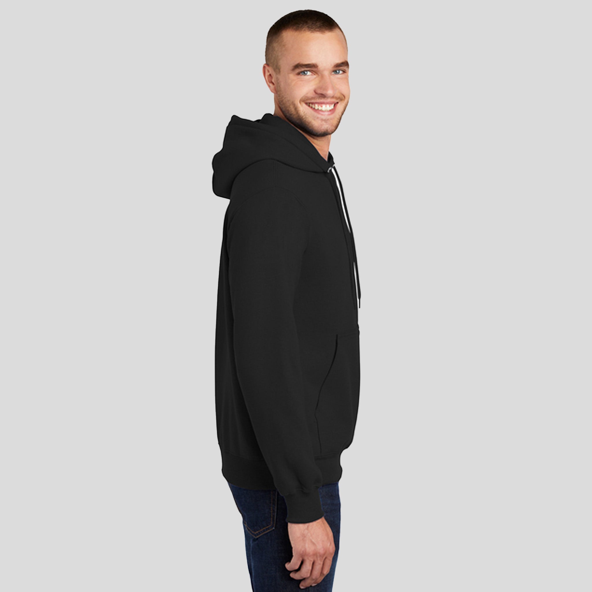 Core Fleece Pullover Hooded Sweatshirt | Jet Black