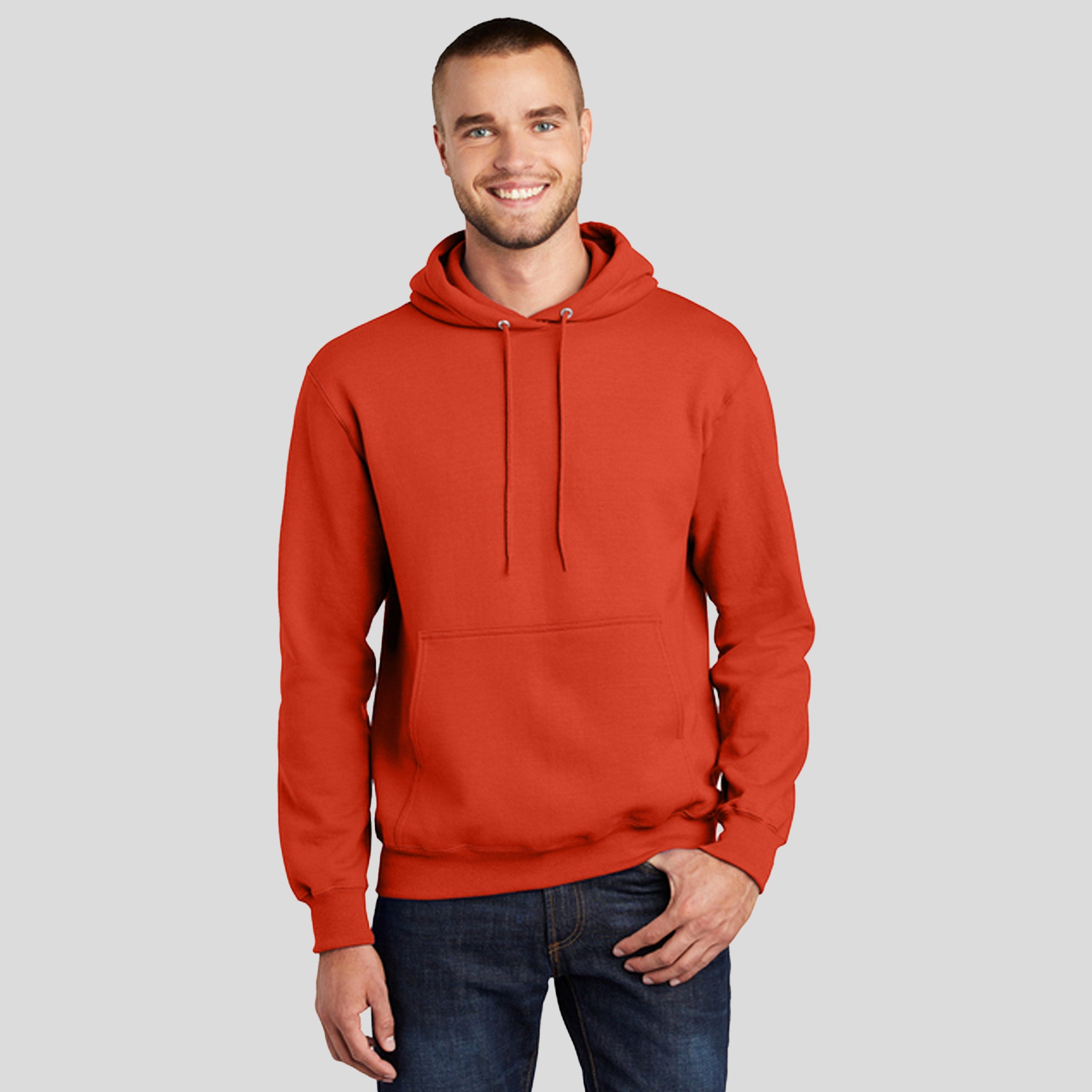 Core Fleece Pullover Hooded Sweatshirt | Orange