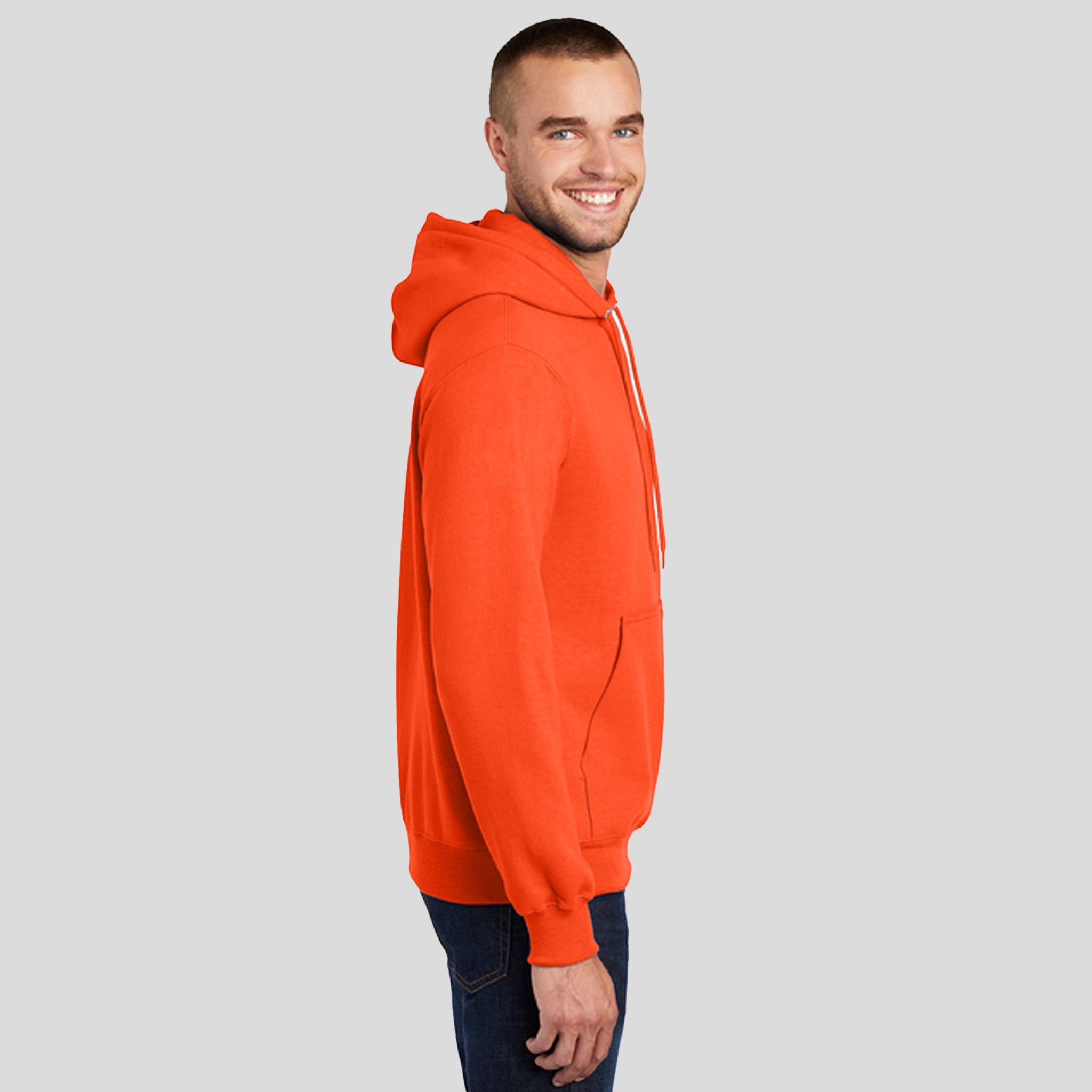 Core Fleece Pullover Hooded Sweatshirt | Safety Orange