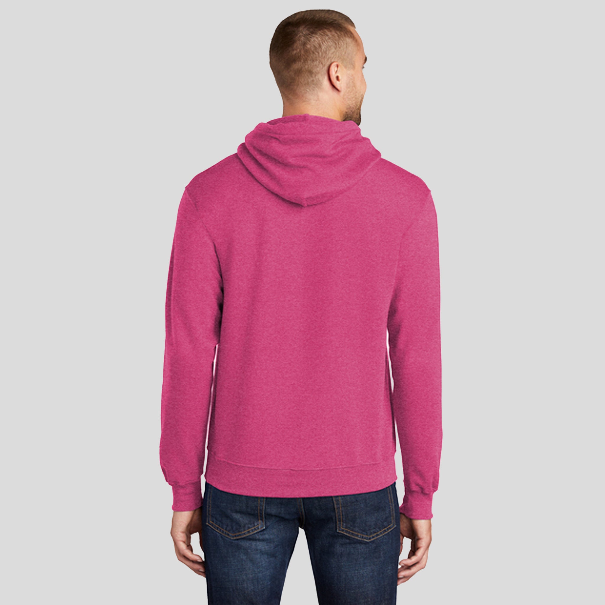 Core Fleece Pullover Hooded Sweatshirt | Heather Sangria