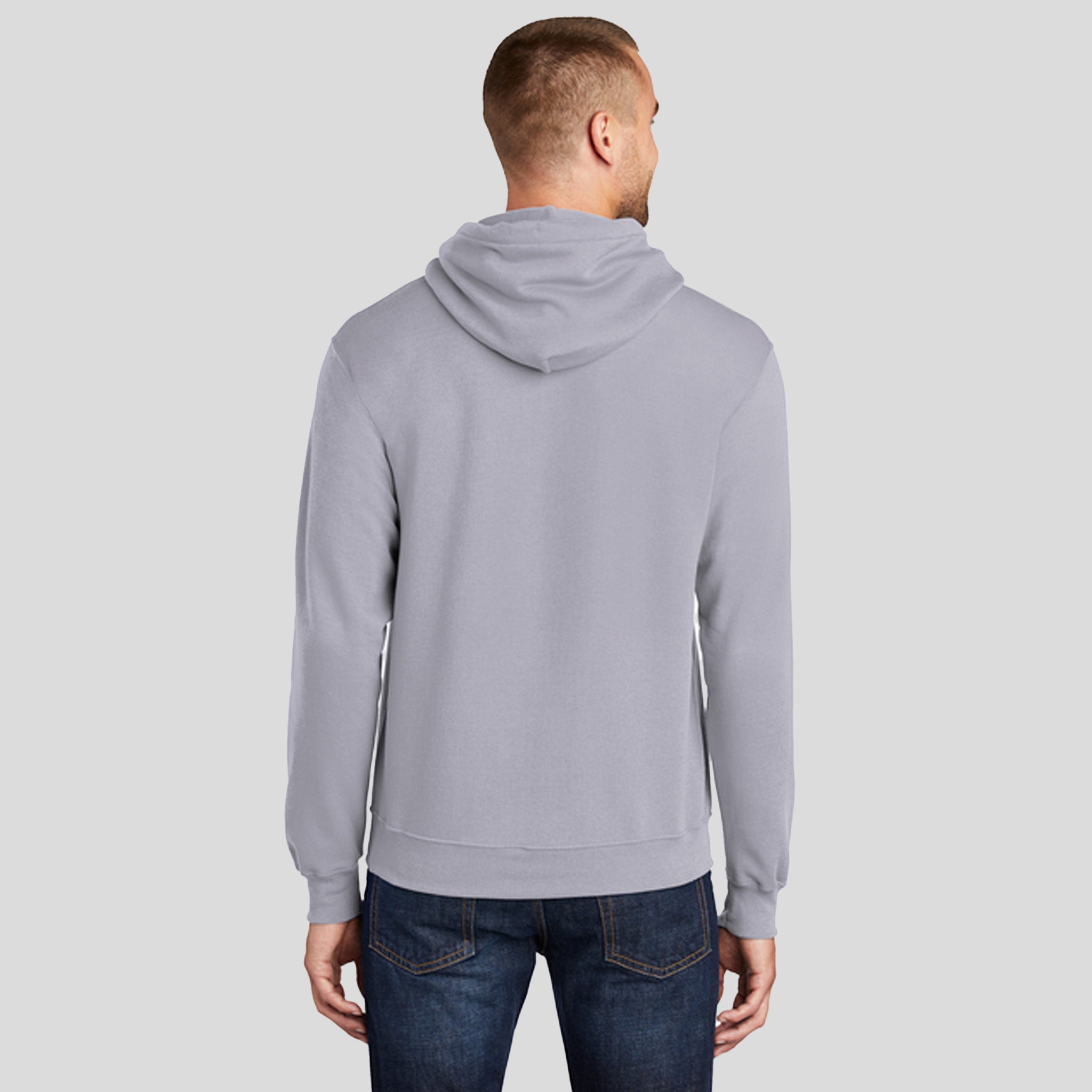 Core Fleece Pullover Hooded Sweatshirt | Silver