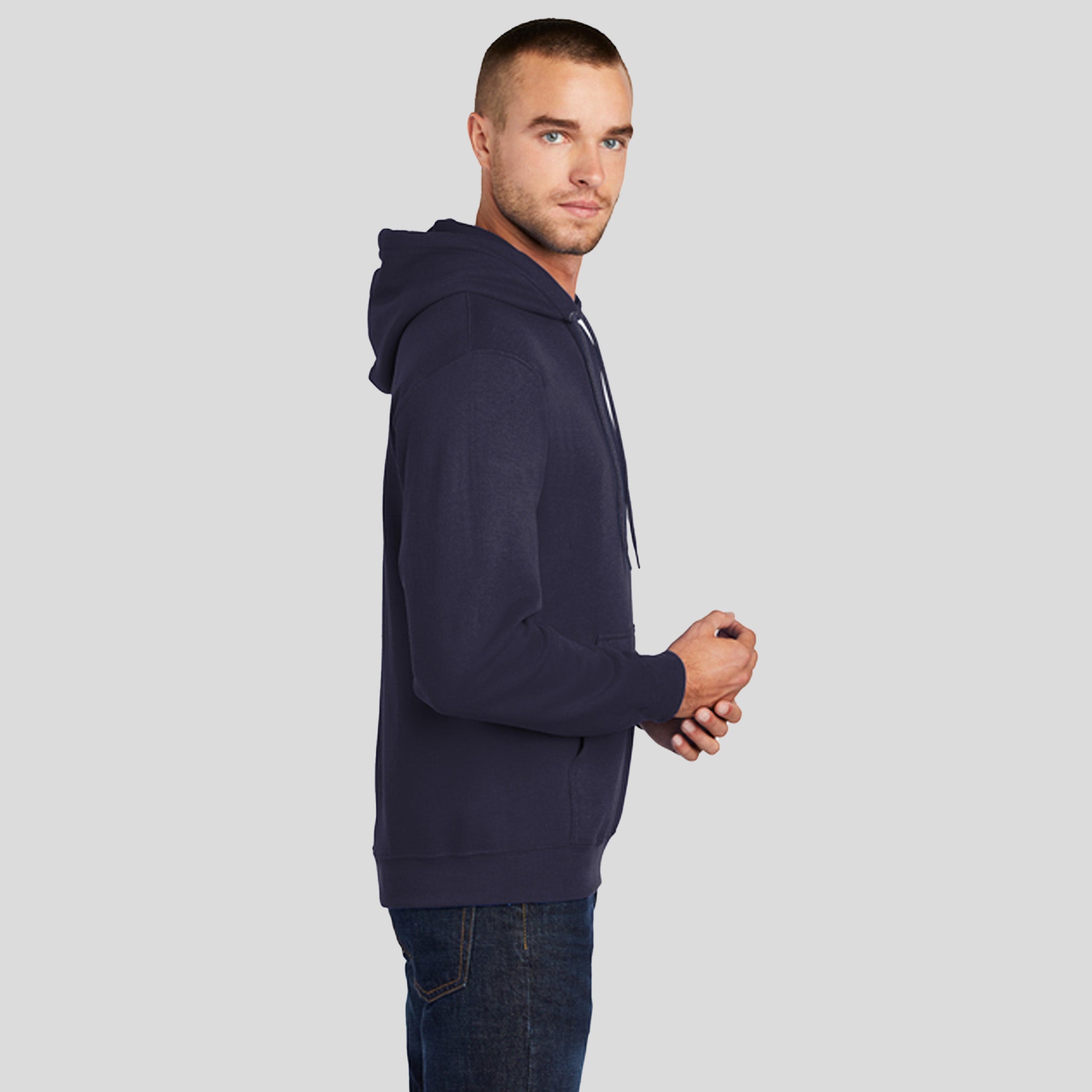 Core Fleece Pullover Hooded Sweatshirt | True Navy