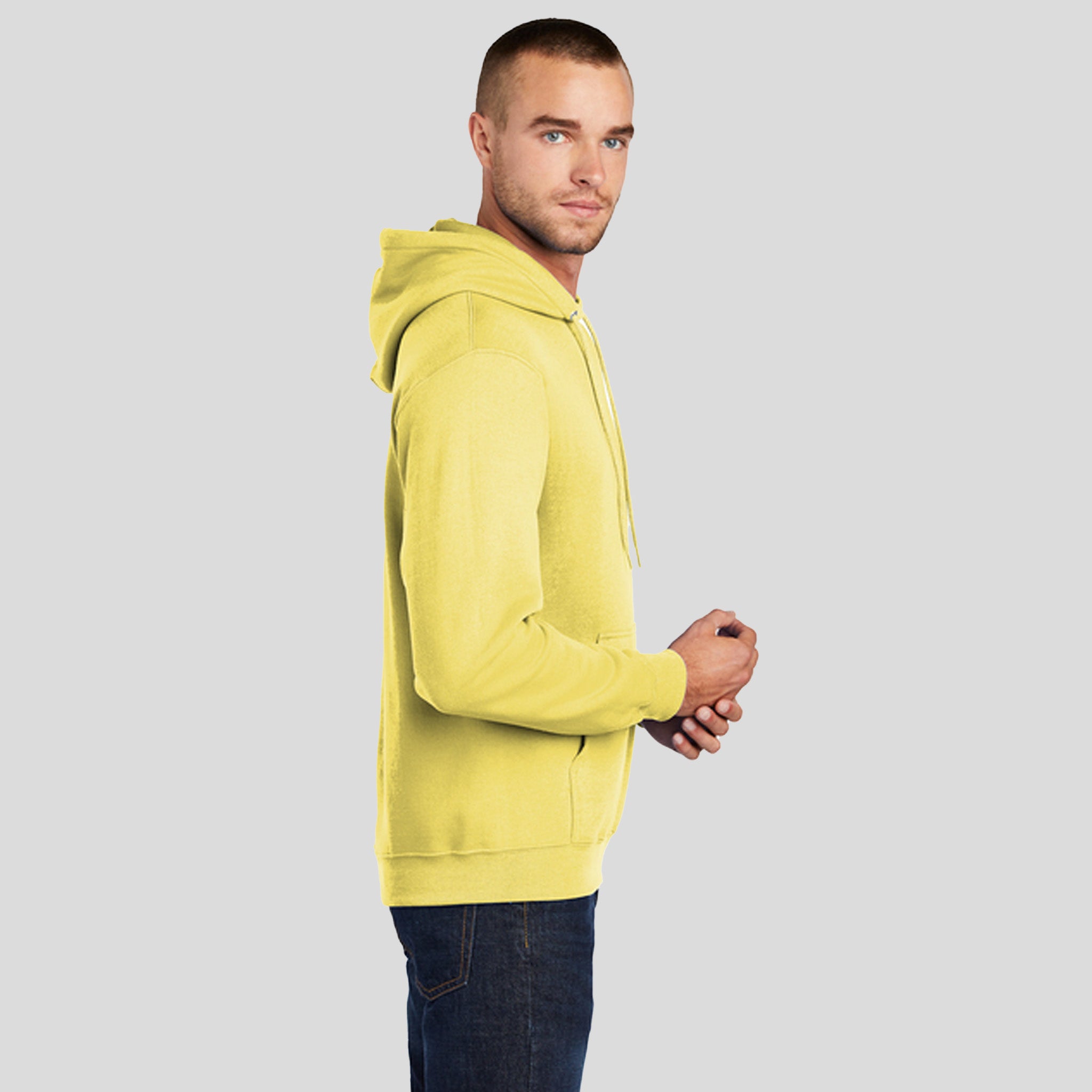 Core Fleece Pullover Hooded Sweatshirt | Yellow