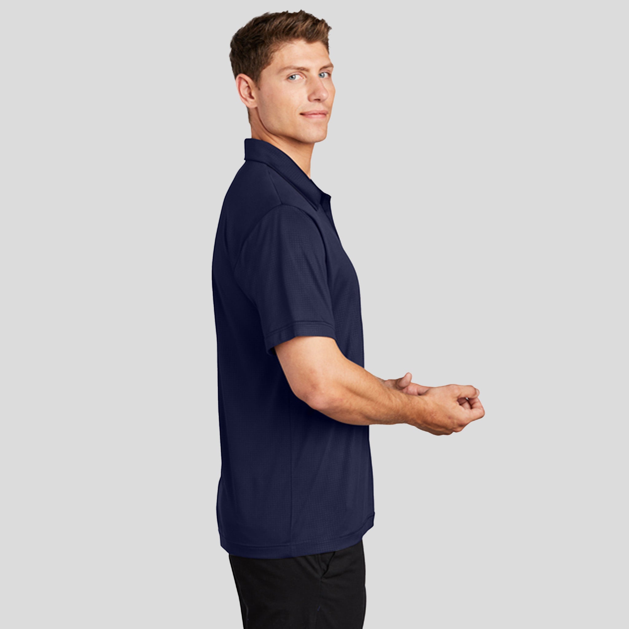 Embossed PosiCharge® Tough Polo® | True Navy