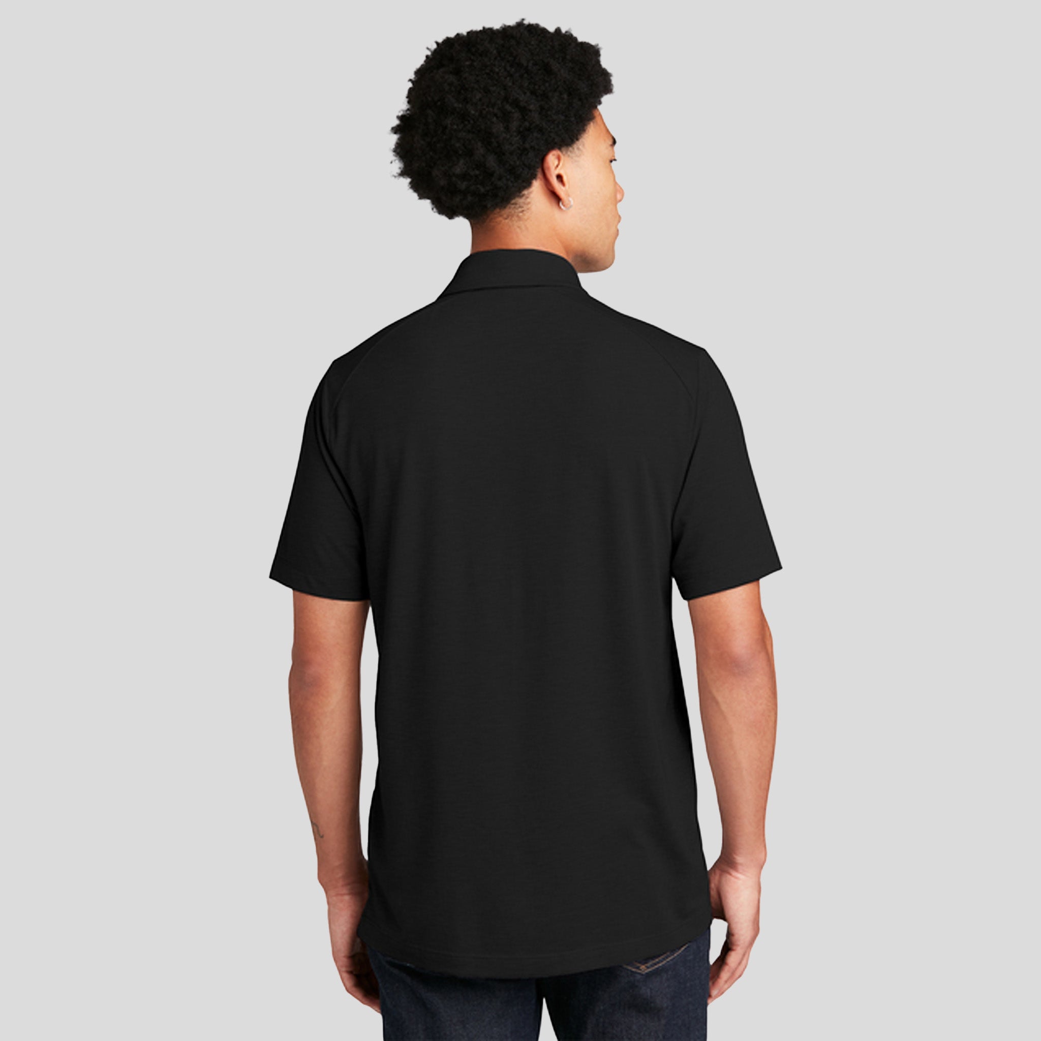 PosiCharge ® Tri-Blend Wicking Polo | Black Triad Solid