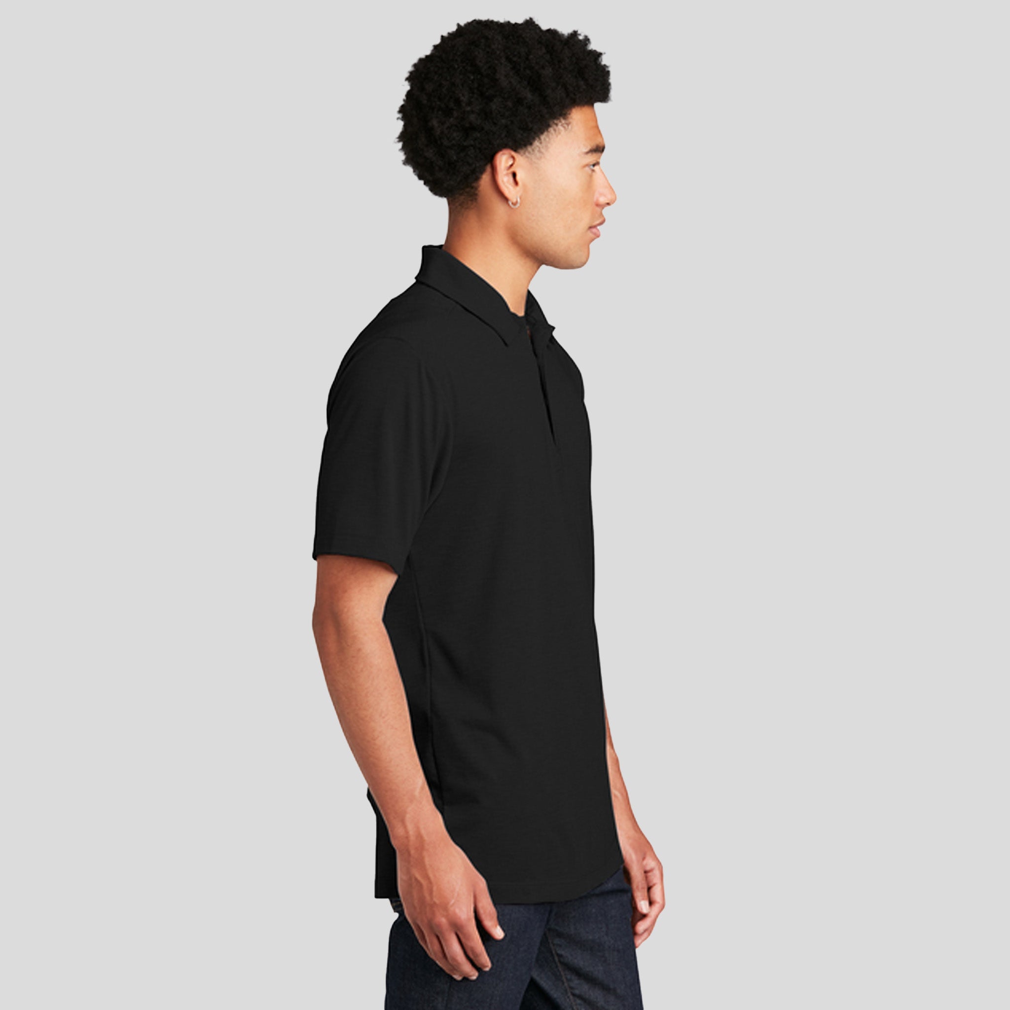 PosiCharge ® Tri-Blend Wicking Polo | Black Triad Solid