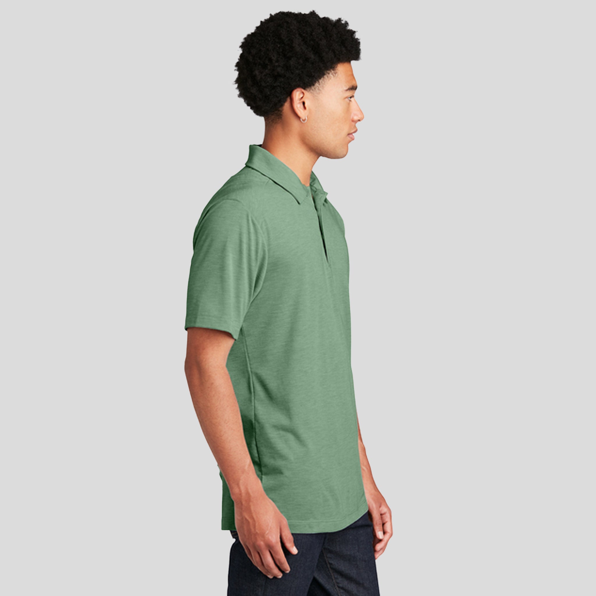 PosiCharge ® Tri-Blend Wicking Polo | Frost Green Heather