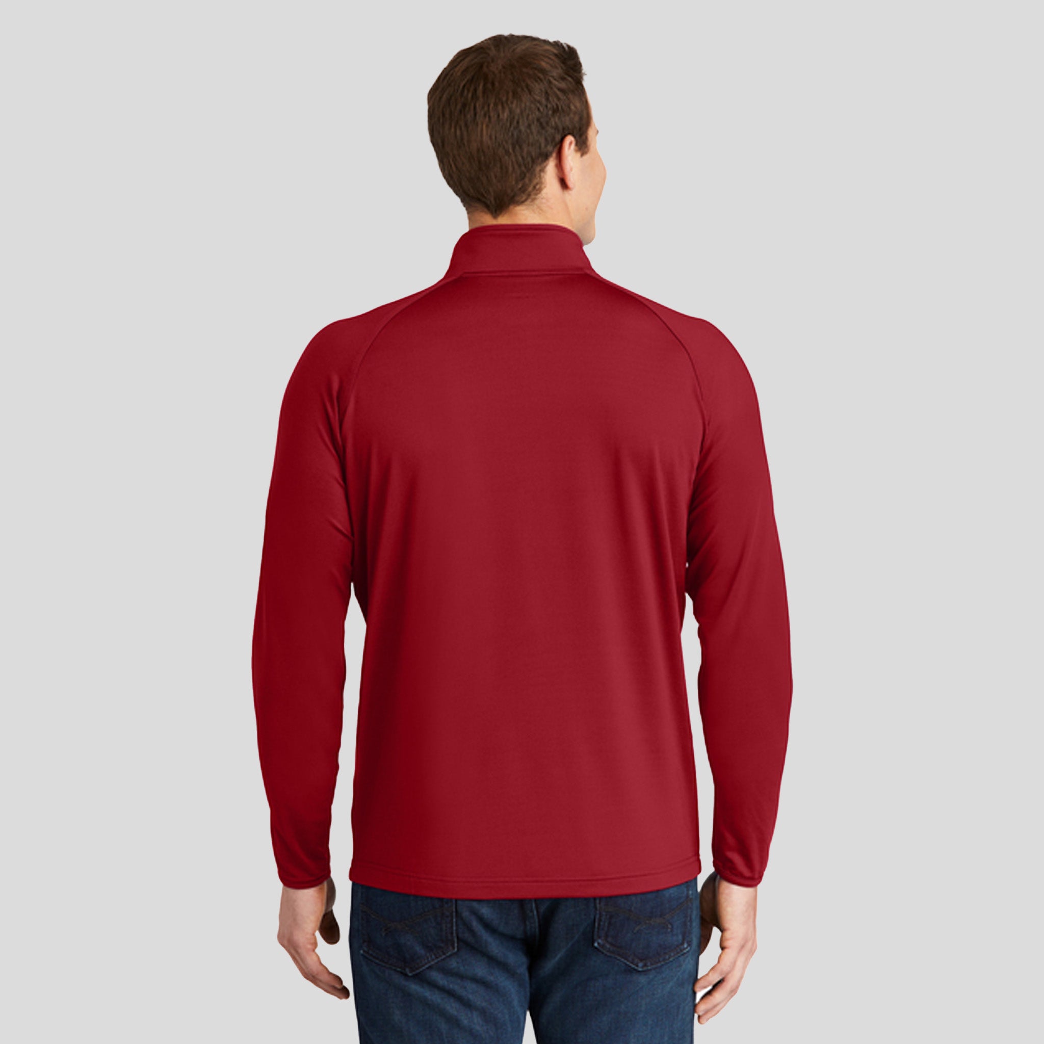 Sport-Wick® Stretch 1/4-Zip Pullover | Deep Red