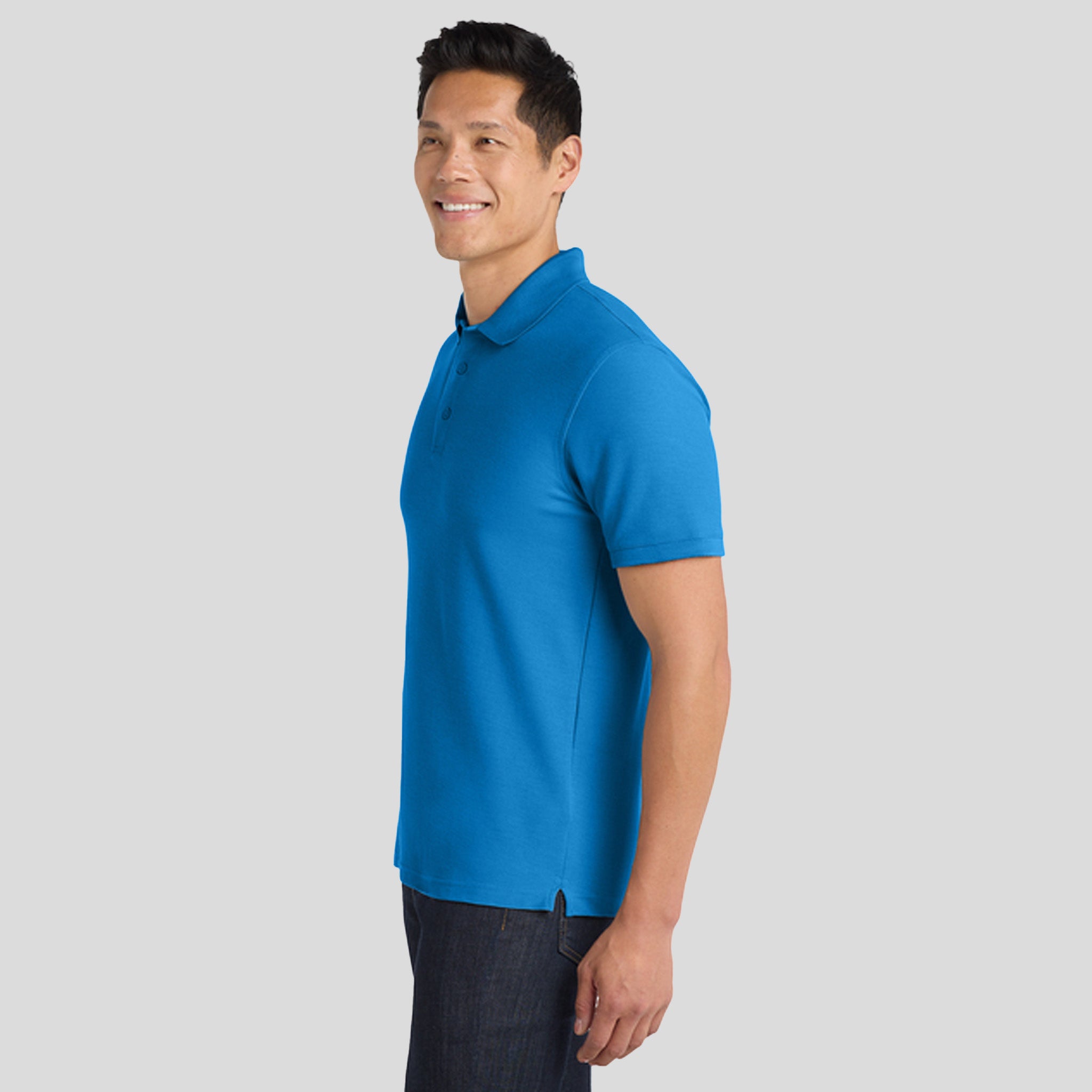 Men's Core Classic Pique Polo | Coastal Blue